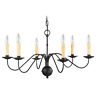4450-04 Livex Lighting Heritage Light Tier Chandelier Black 847284001428