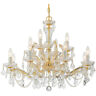 4479-gd-cl-saq Crystorama Maria Theresa Chandelier Gold 633779029110