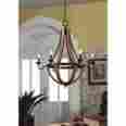 448382 Six Light Chandelier Lighting Oil Rubbed Bronze Dining Room Hanging Unique Decor 706752244838