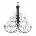 4538-04 Livex Lighting Chandelier Black 847284034617