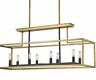 456-8l-obr-brz Quadra Light Linear Chandelier 685659083804