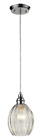 46017-1 Elk Danica Light Inch Polished Chrome Pendant Ceiling