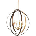 4628-099 Criterium Aged Brass With Textured Iron Pendant 747396104447