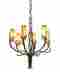 4756gw Kalco Lighting Napa 6 Light Chandelier In Golden Wheat Snow