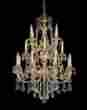 480-ob-cl-saq Crystorama Lighting Group Etta 16lt 3-tier Chandelier Olde Brass Finish With Clear 633779001291
