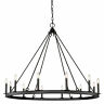 482r-12mb Barclay Light Taper Candle Chandelier Black 685659150674