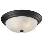 2113f3 5.75 Glass " Light Athena Flush Ceiling Bowl White -lite 3 Bronze