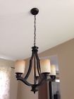 Ich375a05ra 5 Canarm Warren Rubbed Chandelier Antique Light