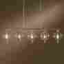 137805-10-zm436 5-light Hubbardton Forge Pluto 42 Clear Glass Pendant Black Finish Chandelier