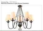 Esq7115a-4 5-light Hampton Collection Chandelier Bay Bienville Bronze