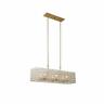 505860ol Kalco Roxy Light Linear Chandelier Oxidized Gold Leaf 720062360804