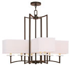 50708-67 8 Ceiling Olde Park Woodland Fixture Livex Bronze Lighting Chandelier