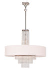 51037-91 Livex Lighting Brushed Nickel Carlisle 5 L Pendant Ceiling Fixture Lamp 847284050464