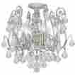 5115-os-cl-s Regis Crystorama Lighting Semi Flush Mount Light In Olde Silver 633779008290