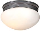 514539 Design House Rustic Round Ceiling Light Fixture Steel Oil Rubbed