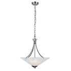 514810 Design House Torino Light Pendant Fixture Satin Nickel Finish
