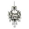5193-eb-cl-mwp Crystorama Three Light English Bronze Up Mini Chandelier 633779009525