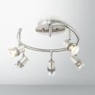 521698 Track Halogen Fixture Brushed Nickel Spiral Ceiling 688281294907