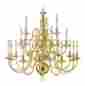 5321-02 847284017641 Livex Lighting Beacon Hill 21 Lights Polished Solid Brass Chandelier