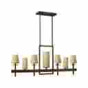 00640665903966 54.25 Fr40404prn Candella Fredrick Ramond 10 Lot 7 Light Chandelier Amber Etched Glass Wholesale