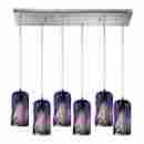 544-6rc-mo Molten Elk Lighting Pendant In Satin Nickel 748119042848
