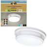 54471101 Hampton Bay White Round Led Flush Mount Hardwired 849489006369