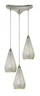 546-3slv-crc Elk Lighting 3-light Pendant 748119027906