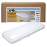 54648141 Hampton Bay Flush Mount Ceiling Light White Rectangle 744110578683