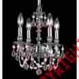 5504-pw-ro-mwp Crystorama Lighting Group 5504 Pewter Rose Colored Hand Polished Mirabella 4 633779010750