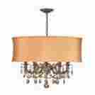 5535-ag-shg-gtm Gramercy Crystorama Lighting Chandelier In Aged Brass 633779011368
