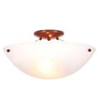 555004 Hampton Bay Nutmeg Mount Light Faux Alabaster Shade 008938280730