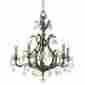 5565-ab-cl-s Dawson Crystorama Lighting Chandelier In Antique Brass 633779012006