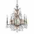 5575-ab-cl-s Dawson Crystorama Lighting Chandelier In Antique Brass 633779016950