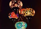 5ms483 Turkish Light Balls Handmade 5 Hanging Lantern Moroccan Lamp Mosaic