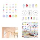 5p1ftcrystalballstrands5color Fushing Beads Bead Assortments Multicoloured Crystal Ball Pendant 702411837403