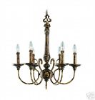 8100eg 6 Gold Egyptian Sand Light Chandelier Lamp