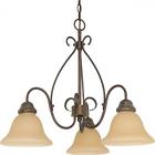 60-1021 Nuvo Lighting Three Light Chandelier Ceiling Fans 045923610219