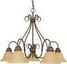 60-1024 Nuvo Lighting Castillo Chandelier Sonoma Bronze And Champagne 045923610240