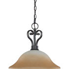 60-2748 Nuvo Lighting Light Hanging Dome Sudbury Linen Glass 045923627484