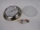 60-586 Nuvo Small Brushed Nickel Flush Dome With Alabaster 045923605864