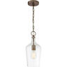 60-6748 Nuvo Lighting Hartley Pendant Antique Copper And Clear 045923667480