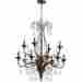6001-12-86 Vesta Quorum Lighting Chandelier In Oiled Bronze
