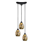 60018-3 Rust Elk Dark Trego Collection Lighting Pendant Light 3
