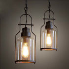 607841464406 Baycheer Rust Metal Lantern Shade Light Industrial Loft