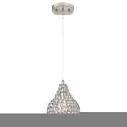 6103700 Westinghouse Single Light Wide Crystal Mini Pendant With 024034610370