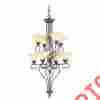 6118-58 Coronado Livex Lighting 6118 Imperial Bronze 8 Light 2 Tier Chandelier 847284011472