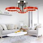 615284737339 Unbranded Homdox Round Crystal Pendant Embedded Light Led