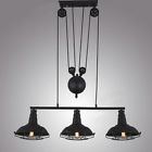 615855047188 Susuo Industrial Pulley Chandelier Ceiling Light Pendant Lamp