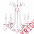 61857 74506 Jubilee Collection 4 Arm Chandelier Harp Pink Id