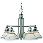 625-09 Dolan Designs Craftsman Satin Nickel Chandelier 765641625097